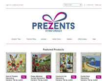 Tablet Screenshot of prezents.com